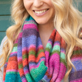 Rowan's Vibrant Stripe Scarf