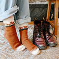 Arlene's Unity Fingering Chicken Socks