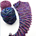 The Sierra Nevada Yarn Crawl Slantwise Shawl