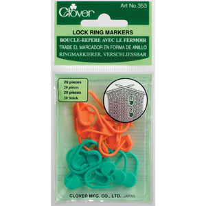 Clover Stitch Markers - Locking Stitch Markers