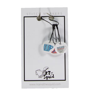 KT and the Squid Stitch Markers - Tea Cups
