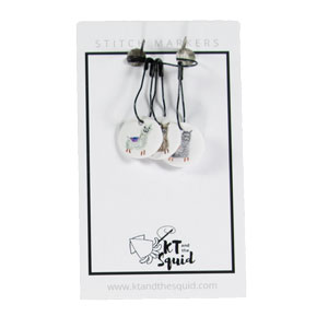 KT and the Squid Stitch Markers - Llamas