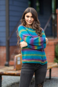 Universal Yarns Colorburst - Chroma Collection - Tourmaline Pullover - PDF DOWNLOAD