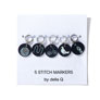 della Q Stitch Marker Sets  - Fabric Print Collection - Yarn Bombing