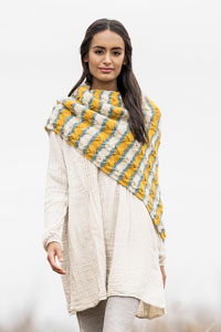 Blue Sky Fibers Traveler's Series Patterns - Oakland Wrap - PDF DOWNLOAD