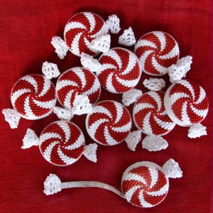 Lantern Moon Tape Measures - Peppermint Candy Measuring Tape (Discontinued)
