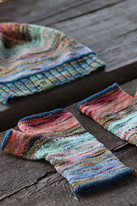 Koigu Pencil Box Collection 3.0 - Pictor Hat and Fingerless Gloves - PDF DOWNLOAD