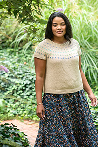 Berroco Summer Sesame Patterns - Gioia Tee - PDF DOWNLOAD