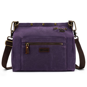 della Q Maker's Canvas Rucksack - Purple