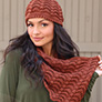 Plymouth Yarn Patterns - 3373 Fan Shell Hat and Cowl - PDF DOWNLOAD