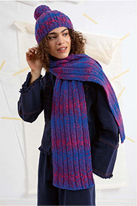Lang Yarns Bergen Patterns - Scarf - PDF DOWNLOAD