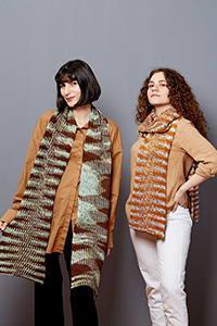 Gusto Wool Patterns - Carmen Patterns - Flicker Scarf - PDF DOWNLOAD