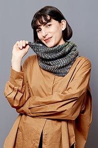 Gusto Wool Patterns - Carmen Patterns - Moire Cowl - PDF DOWNLOAD