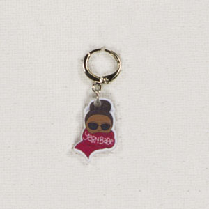 Jimmy Beans Wool Yarn Babe Accessories - Red Scarf Stitch Marker