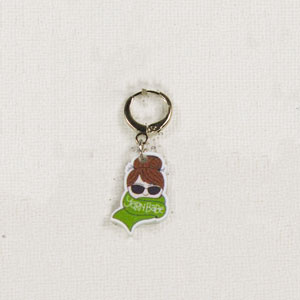 Jimmy Beans Wool Yarn Babe Accessories - Green Scarf Stitch Marker