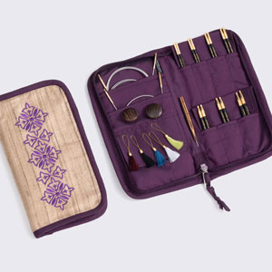 Lantern Moon Ebony Interchangeable Needle Sets - Bliss - 4 Inch Tips US 2.5-10