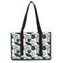 della Q Chicken Boots Project Bag  - Coffee and Yarn Green