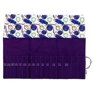 della Q Double Point Roll - 158-1 - Fabric Print Collection - Coffee and Yarn Purple