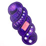 della Q Needle Gauge  - Fabric Print Collection - Coffee and Yarn Purple