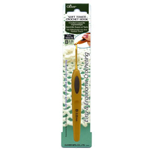 Clover Soft Touch Crochet Hooks - Aluminum - Size B (2.25mm)
