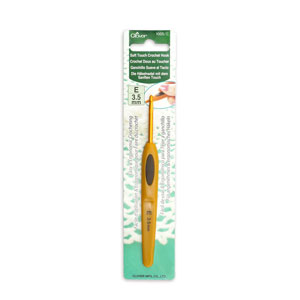 Clover Soft Touch Crochet Hooks - Aluminum - Size E (3.5mm)