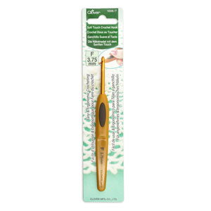 Clover Soft Touch Crochet Hooks - Aluminum - Size F (3.75mm)