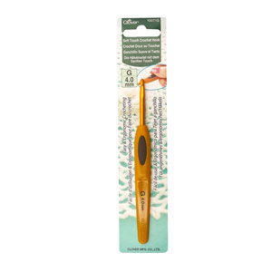 Clover Soft Touch Crochet Hooks - Aluminum - Size G (4.00mm)