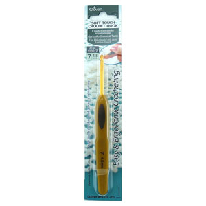 Clover Soft Touch Crochet Hooks - Aluminum - Size 7 (4.5mm)