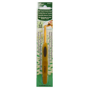 Clover Soft Touch Crochet Hooks - Aluminum - Size J (6.00mm)