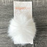 Ikigai Fiber Faux Luxe Pom Poms - Med Lux White