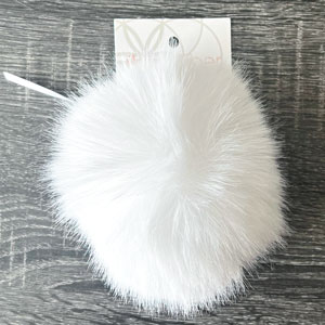 Ikigai Fiber Faux Luxe Pom Poms - XL Lux White