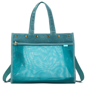 della Q Maker's Mesh Tote - Teal