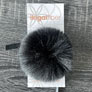 Ikigai Fiber Faux Luxe Pom Poms - Med Lux Black