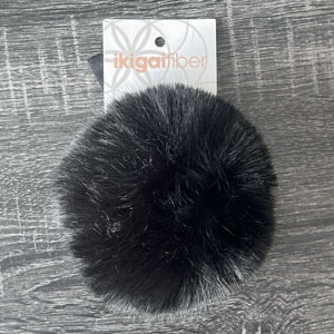Ikigai Fiber Faux Luxe Pom Poms - XL Lux Black