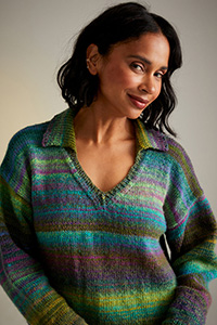  Sirdar Jewelspun Pattern - 10718 Midnight Garden Sweater - PDF DOWNLOAD