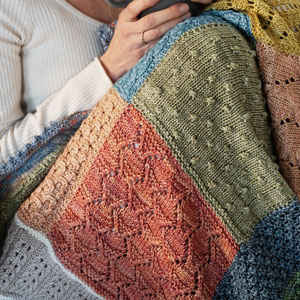Jimmy Beans Wool 2024 Knit Blanket Club - 12-Month Gift Subscription - Tosh Blanket - Playful