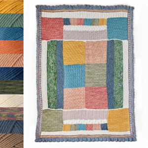 Jimmy Beans Wool 2024 Knit Blanket Club - 12-Month Gift Subscription - Berroco Comfort - Playful