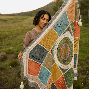 Jimmy Beans Wool 2024 Crochet Blanket Club - 12-Month Gift Subscription - Tosh Blanket - Playful
