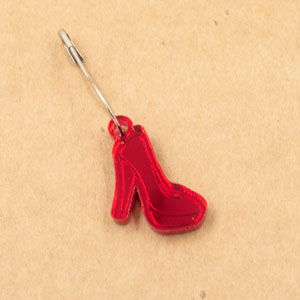 Birdie Parker Stitch Markers - Red Heel
