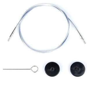 Lykke Interchangeable Needle Cords - Clear - 20"/50 cm [for 3.5" tips]