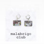 Jimmy Beans Wool Stitch Markers  - Black w/ Paint Speckle Malabrigo Club 2023