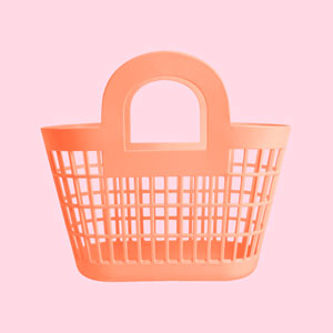 Sun Jellies Rosie Basket - Peach