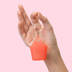 Sun Jellies Itty Bitty Bag Charm - Atomic Neon Orange