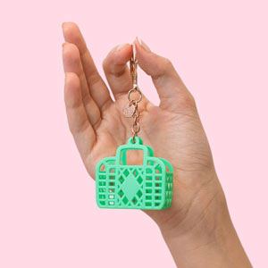 Sun Jellies Itty Bitty Bag Charm - Retro Green
