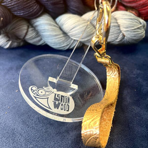 Lemon Wood Yarn Box & Mini Minder - Clearly Paisley (Acrylic)