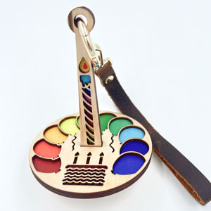 Lemon Wood Yarn Box & Mini Minder - Happy Birthday Jimmy Beans