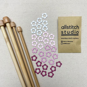 Allstitch Studio Seamless Stitch Markers - Large - Cherry Blossoms