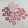 Allstitch Studio Seamless Stitch Markers  - Small - Flower Warm Tones