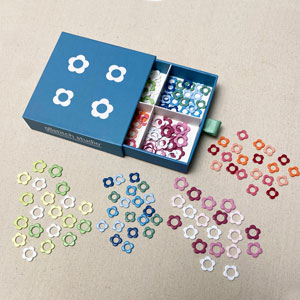 Allstitch Studio Seamless Stitch Markers - Flower Stitch Marker Sampler Box Set