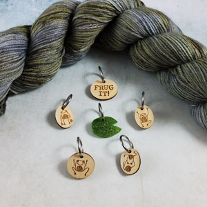 Katrinkles Stitch Markers - Frog Stitch Marker Set
